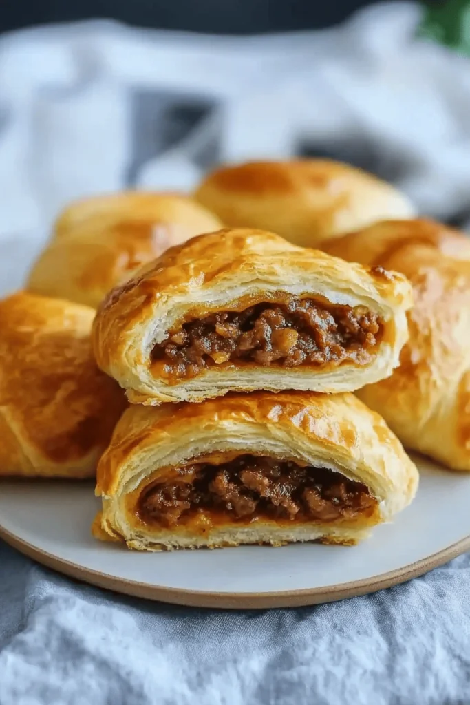 crescent roll cheese burgers