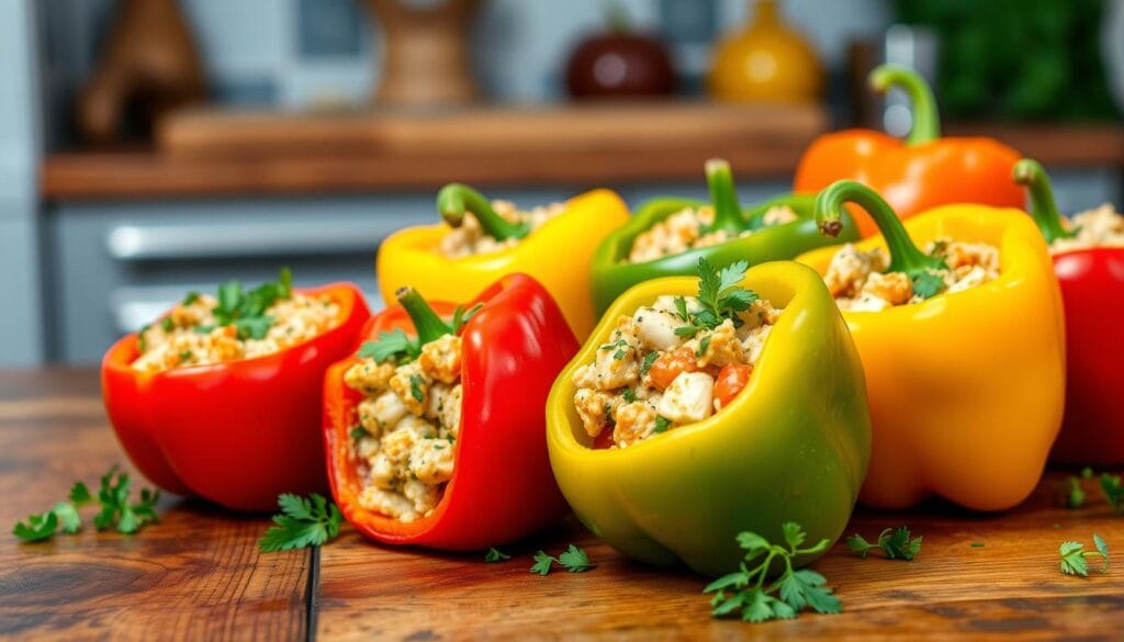 low-carb stuffed bell peppers