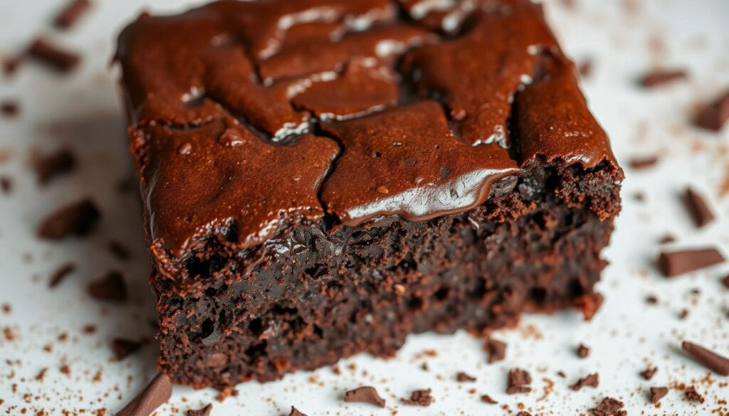 shiny brownie top