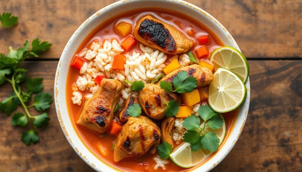 chopt inspired chicken and rice soup