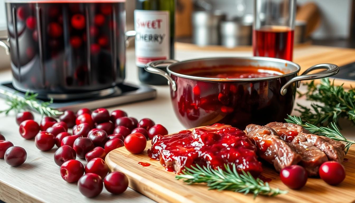 sweet cherry wine recipe for beef