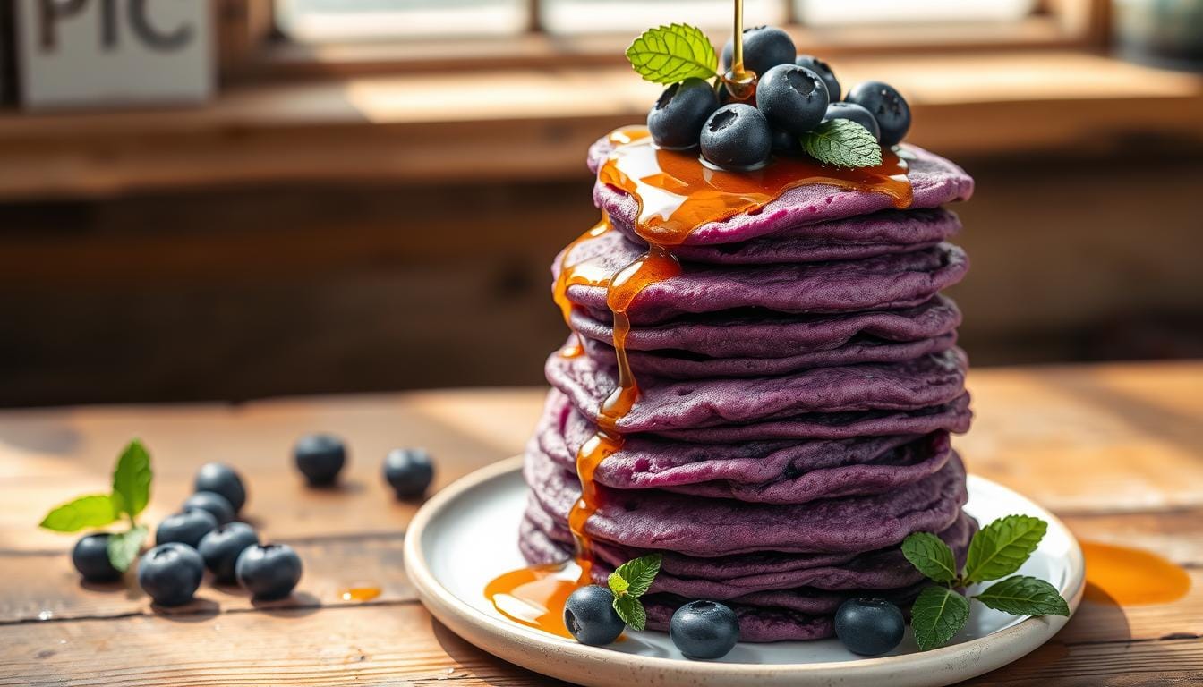 taro flavored pancake recipe