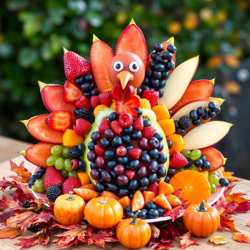 turkey fruit platter