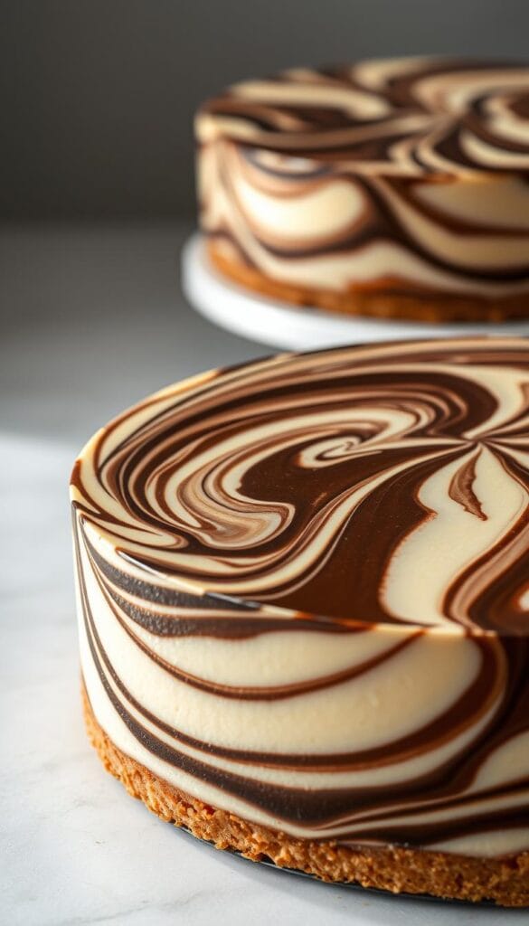 Tuxedo Cheesecake Marbling Technique Tuxedo Cheesecake Marbling Technique