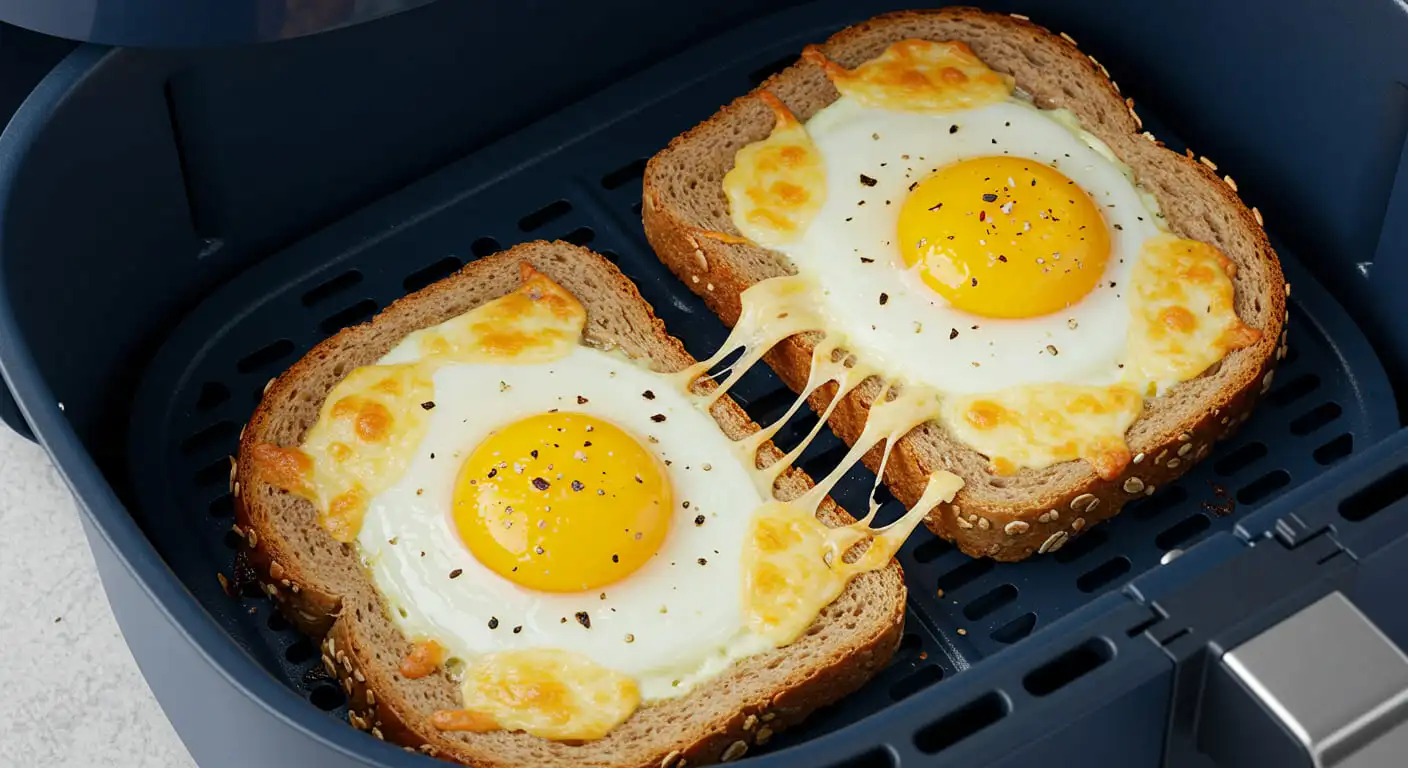 air fryer egg toast