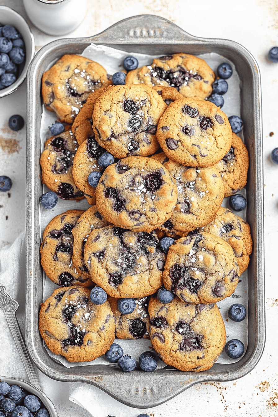 blueberry chocolate chip cookies