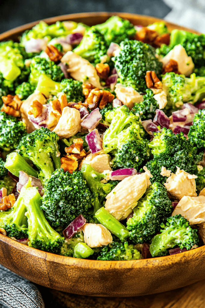 Chicken salad chick broccoli salad recipe with mayonnaise