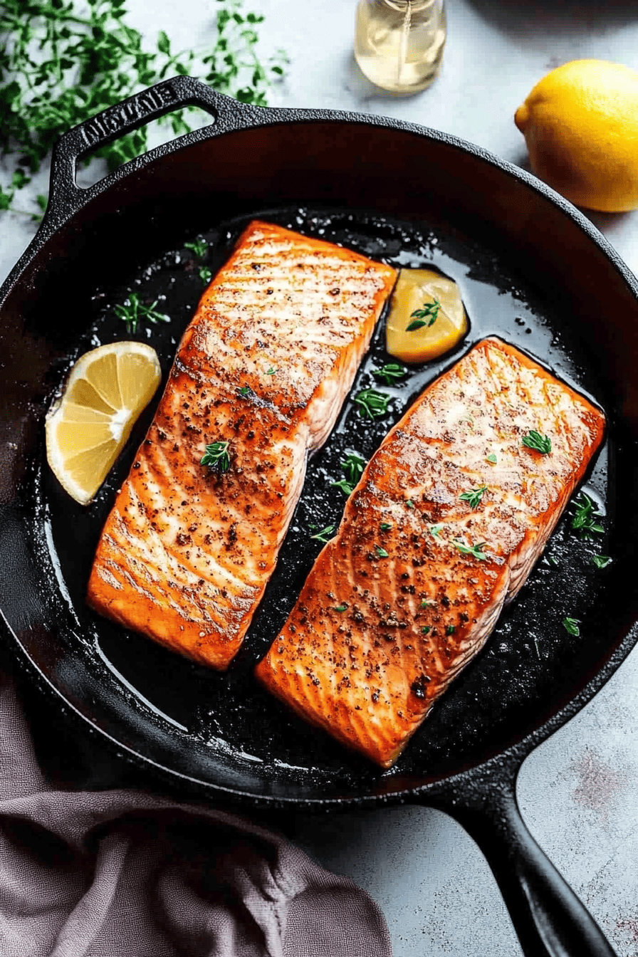 cast iron salmon recipe