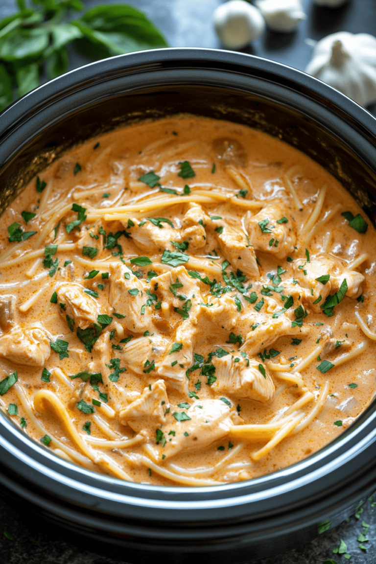 crockpot marry me chicken pasta