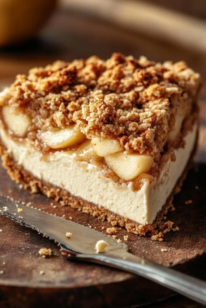 apple crumble cheesecake