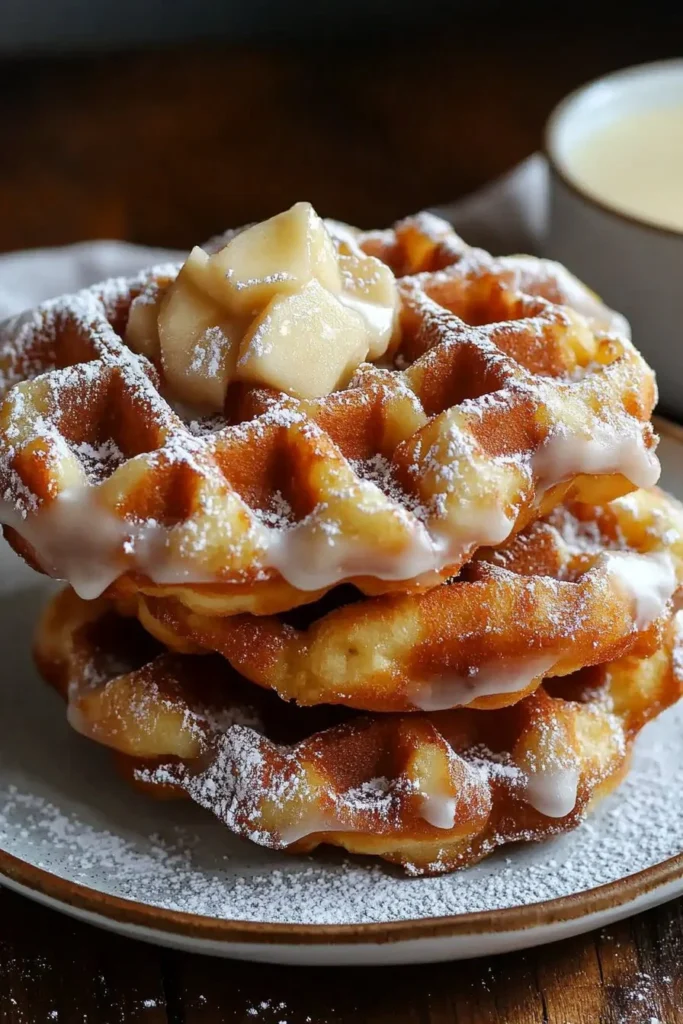 Apple Fritter Waffle Donuts