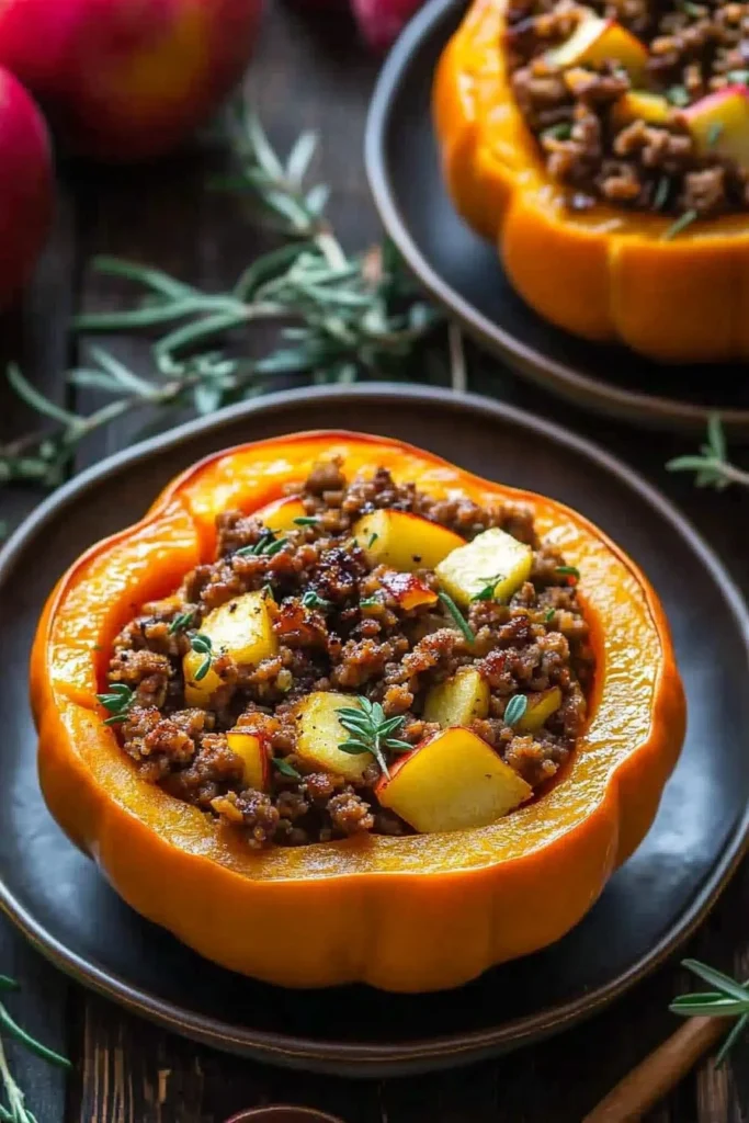 Apple Stuffed Acorn Squash