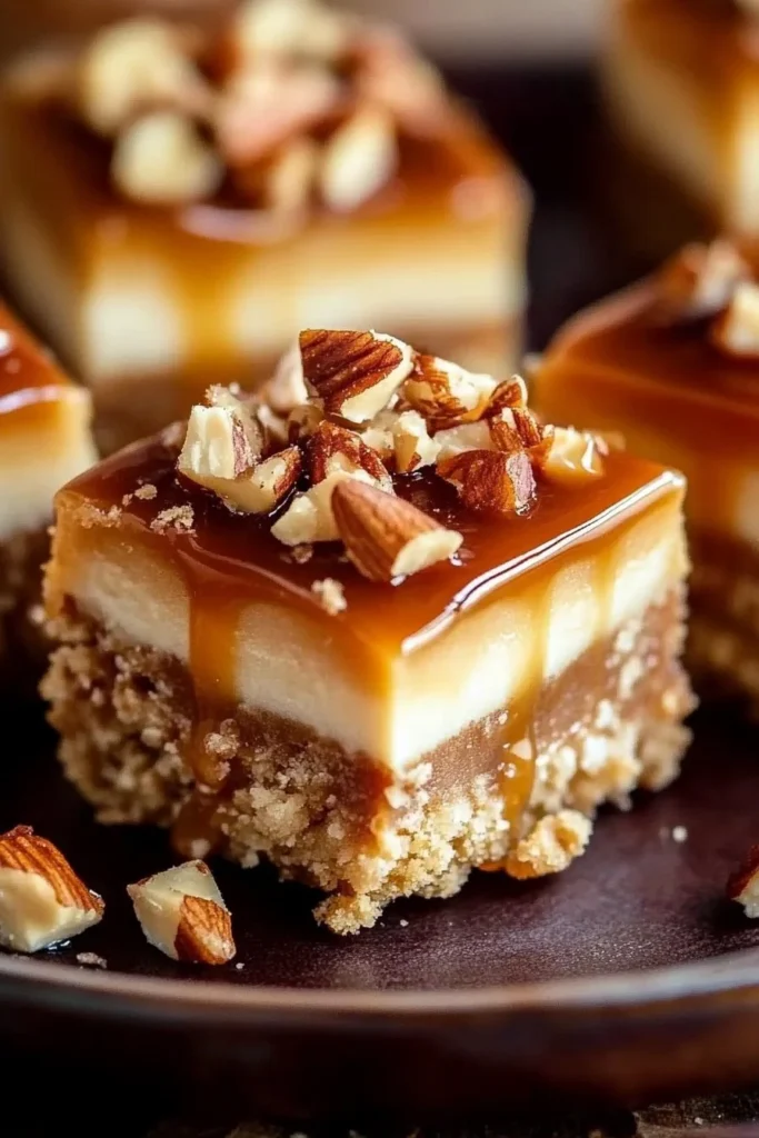Caramel Apple Cheesecake Bars