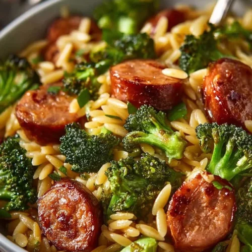Chicken Sausage and Broccoli Orzo