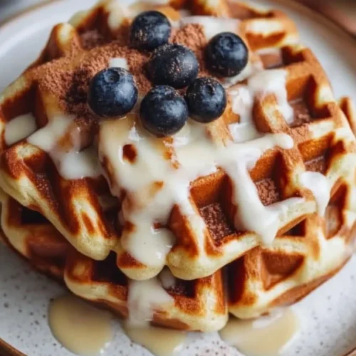 cinnamon roll waffles