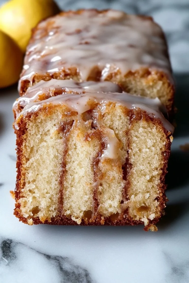 Cinnamon Swirl Banana Bread with Sweet Icing