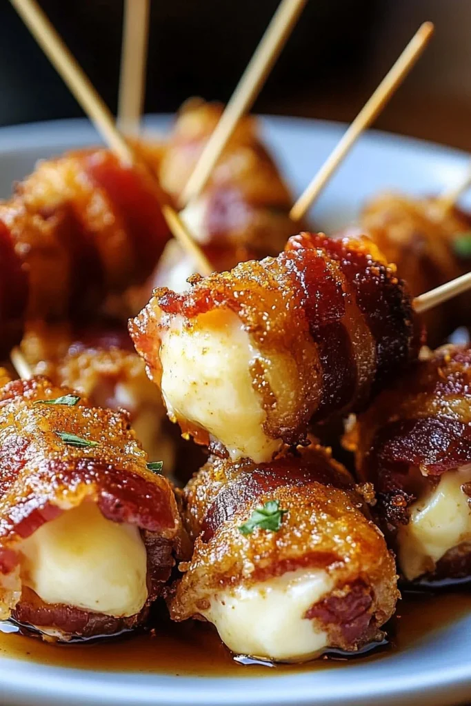 bacon mozzarella poppers