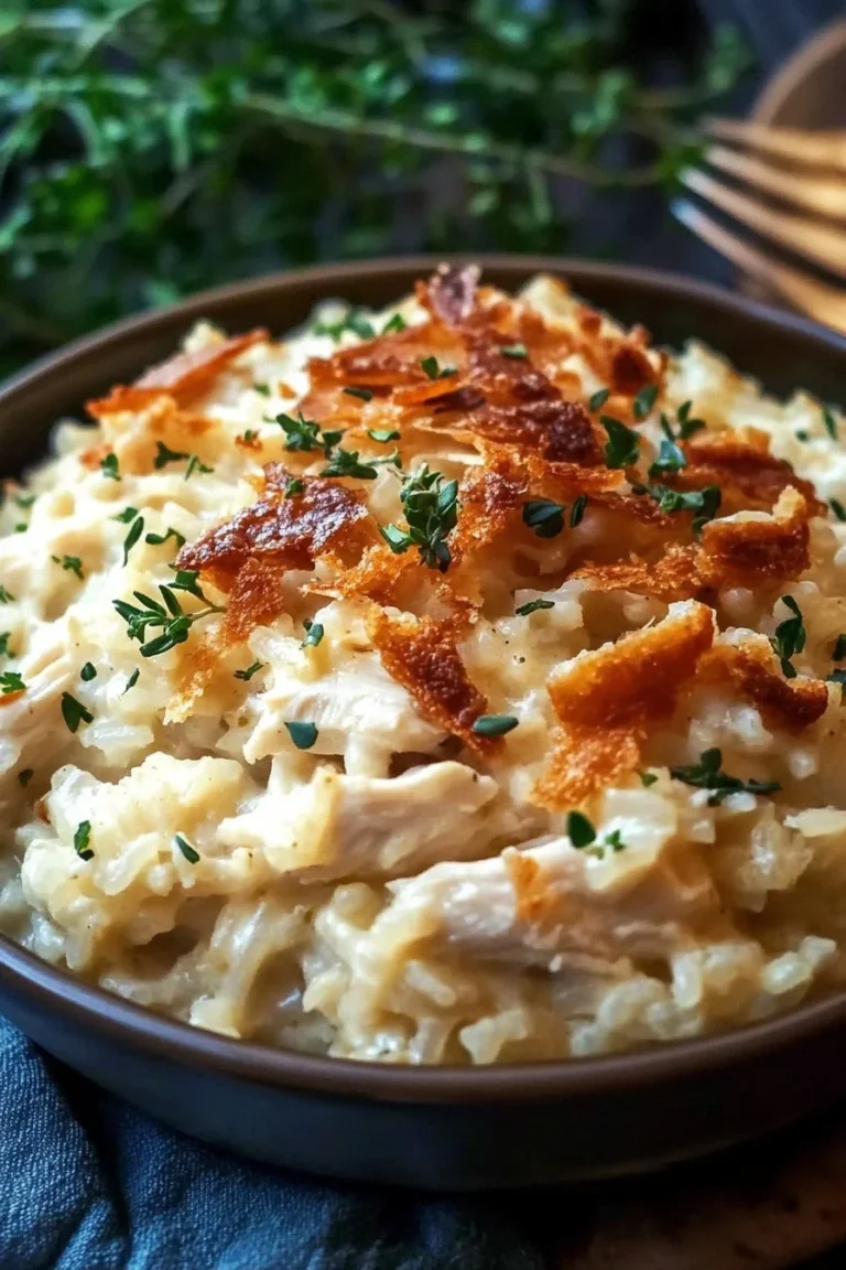 Chicken Alfredo Rice Casserole
