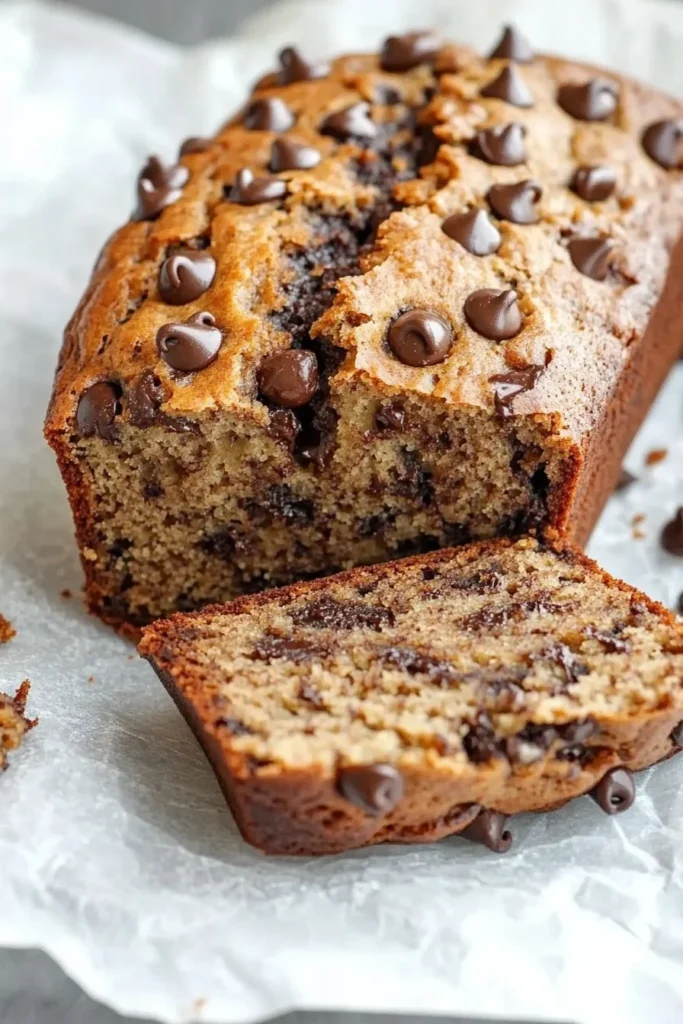 Healthier Chocolate Chip Banana Bread