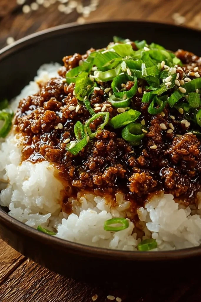 Korean Ground Beef Bowl