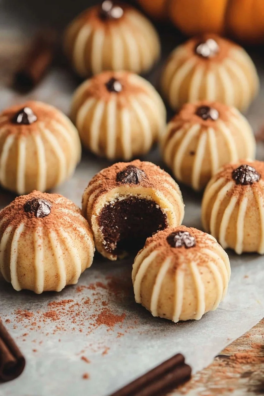 Pumpkin Cheesecake Truffles
