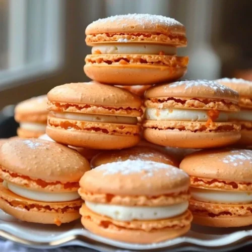pumpkin pie macarons