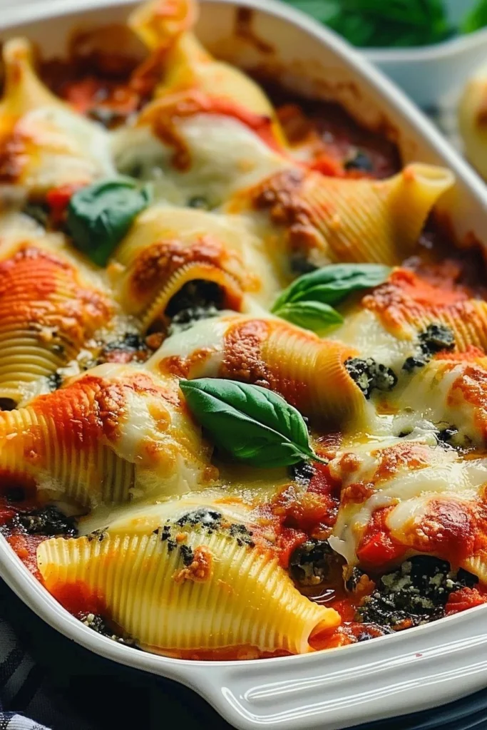 Spinach and Ricotta Stuffed Shells
