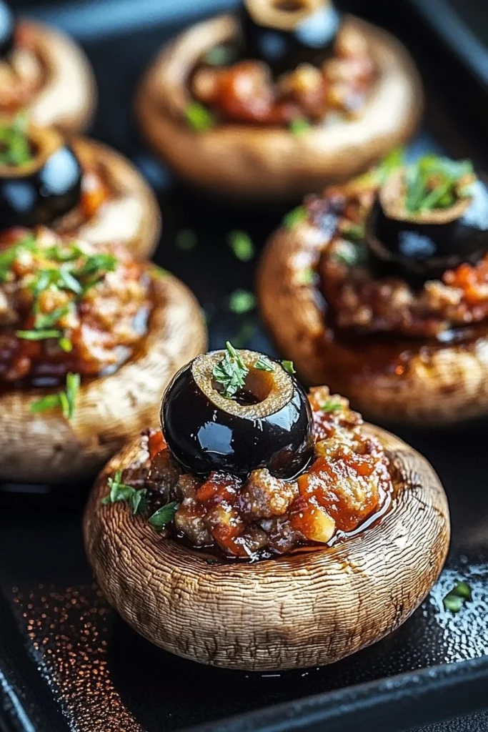Stuffed Mushroom Eyeballs