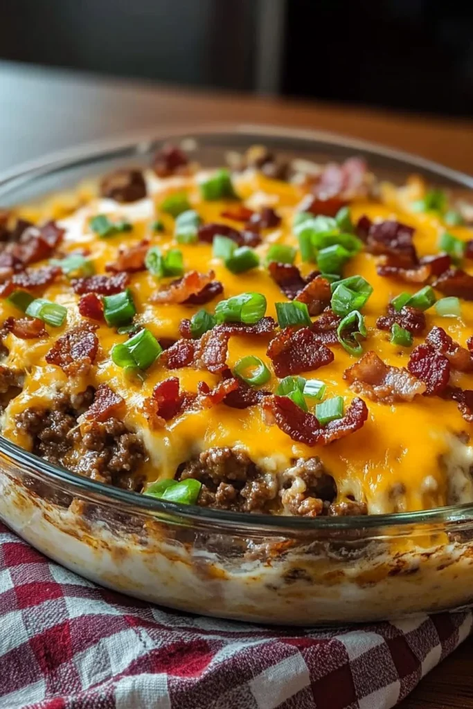 Bacon Cheeseburger Casserole recipe