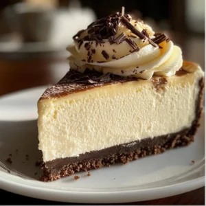 Indulge in a rich Baileys Irish Cream Cheesecake, a perfect blend of creamy texture and delightful flavor for any dessert lover.