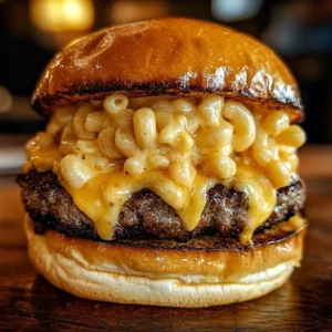 Beef Mac and Cheese Burger