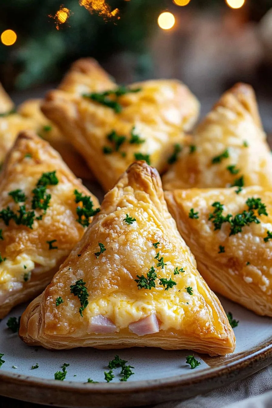 Cheddar and Ham Stuffed Christmas Trees