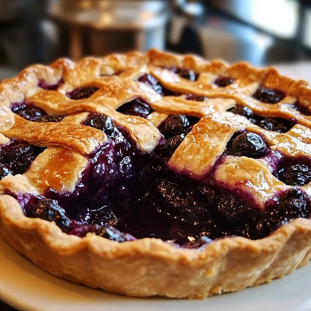 Christmas Blueberry Pie