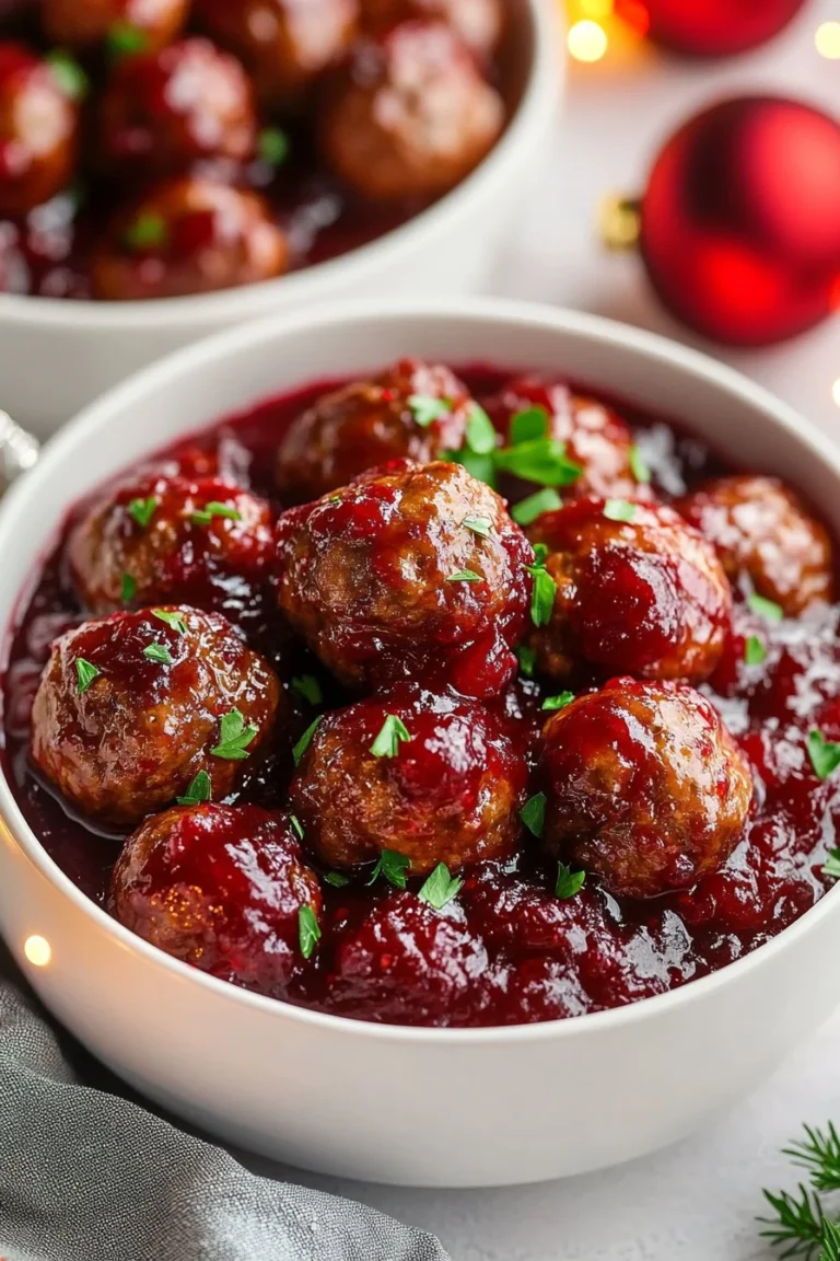 Christmas Cranberry Meatballs