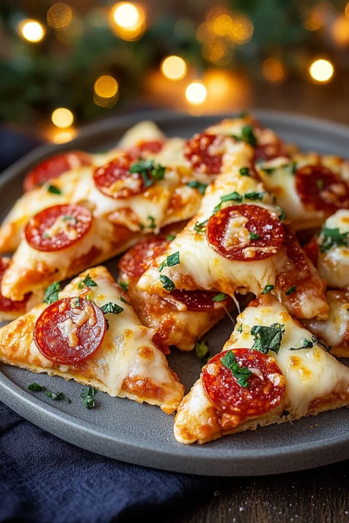 Christmas Pizza Bites