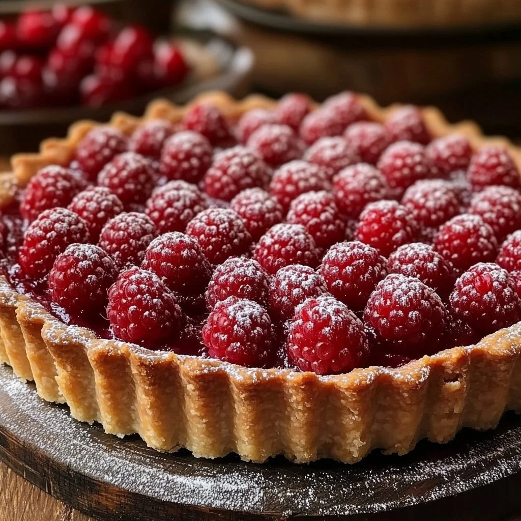 Christmas Raspberry Tart