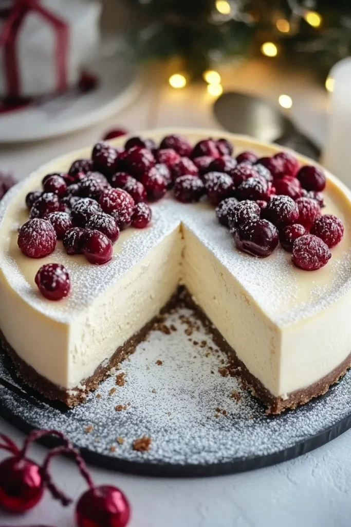 Easy Festive Cheesecake