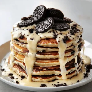 Fluffy Oreo Pancakes