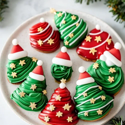 Frosted Christmas Brownies