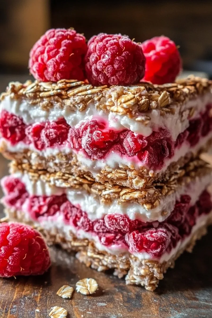 Frozen Raspberry Oat Sandwiches