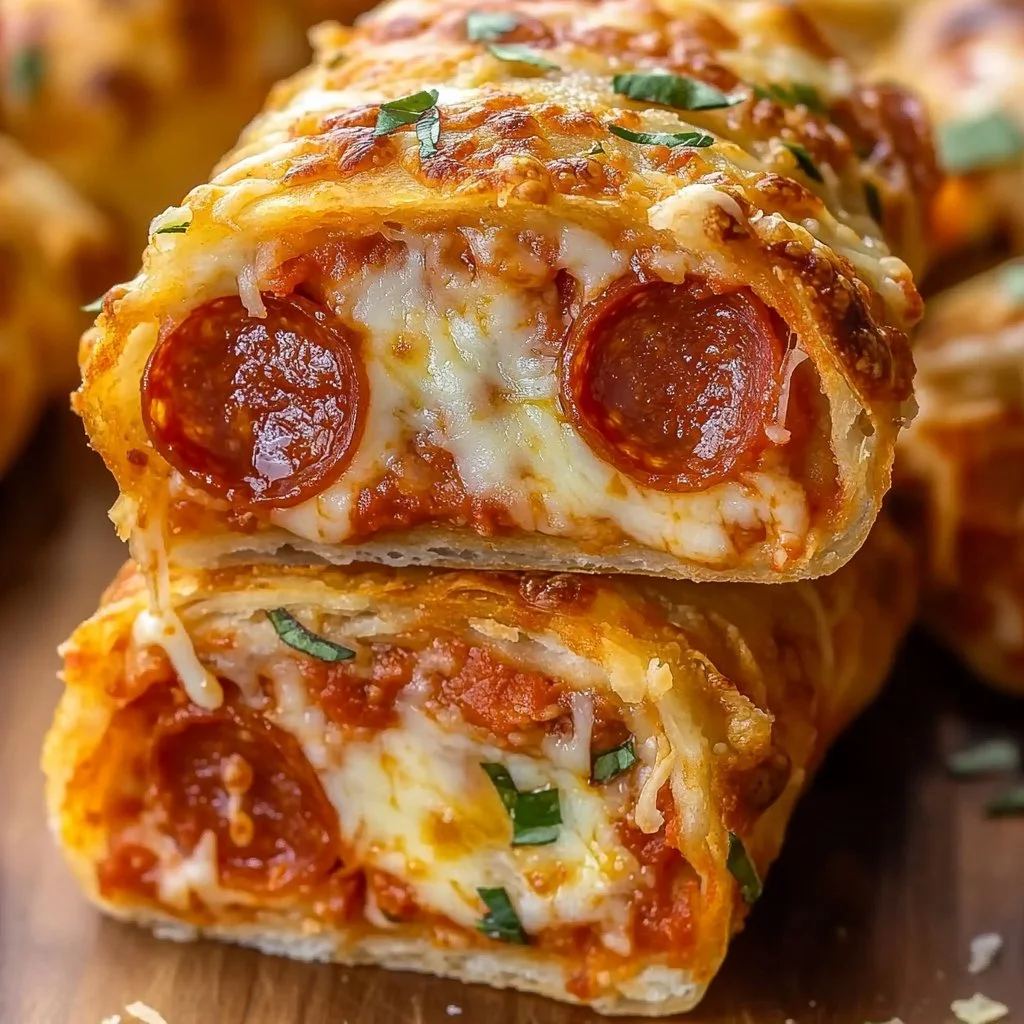 High Protein Pepperoni Pizza Rolls