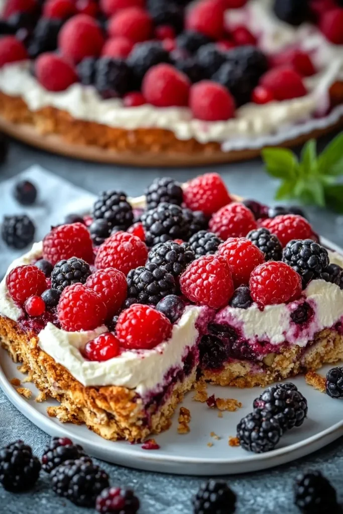 High Protein Triple Berry Bake