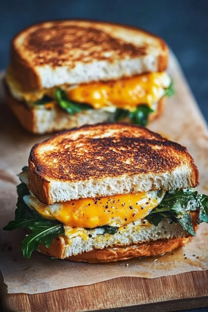 High Protein Vegetarian Breakfast Sandwiches