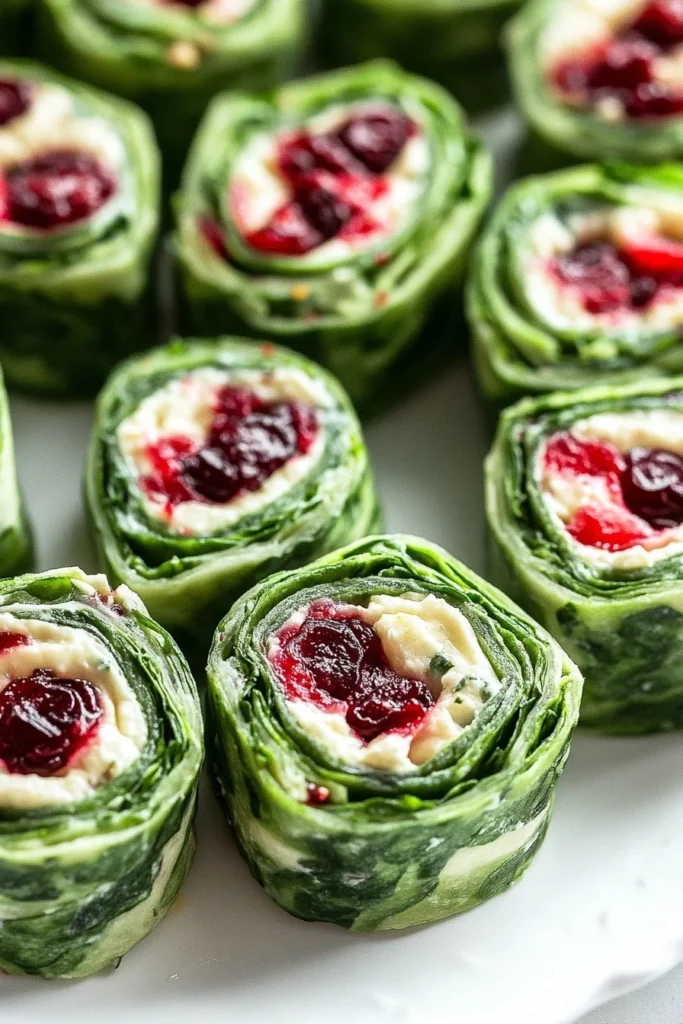 Christmas Cranberry Pinwheels