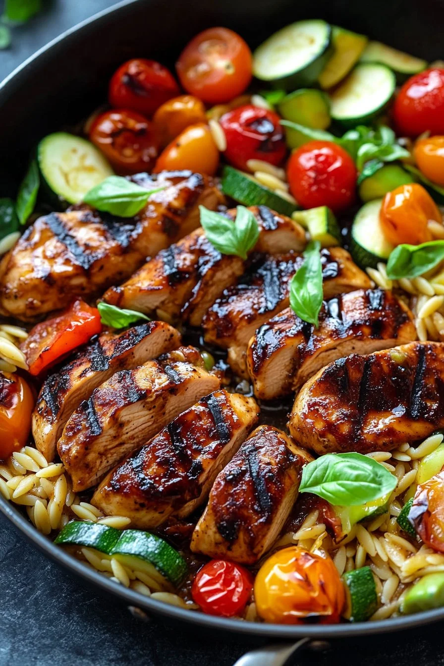 Balsamic Chicken Orzo