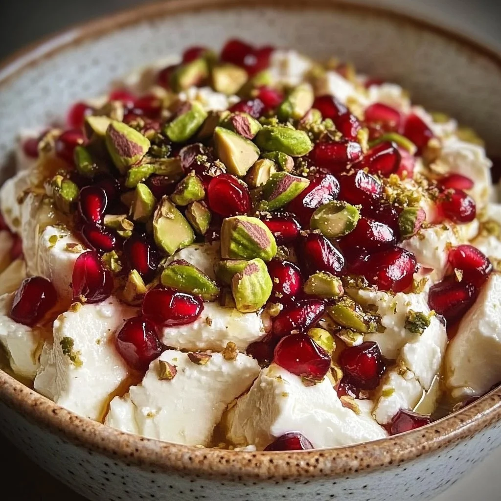 Pomegranate Pistachio Whipped Feta Dip