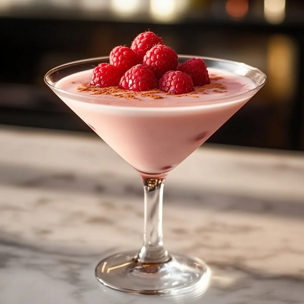Raspberry White Chocolate Martini