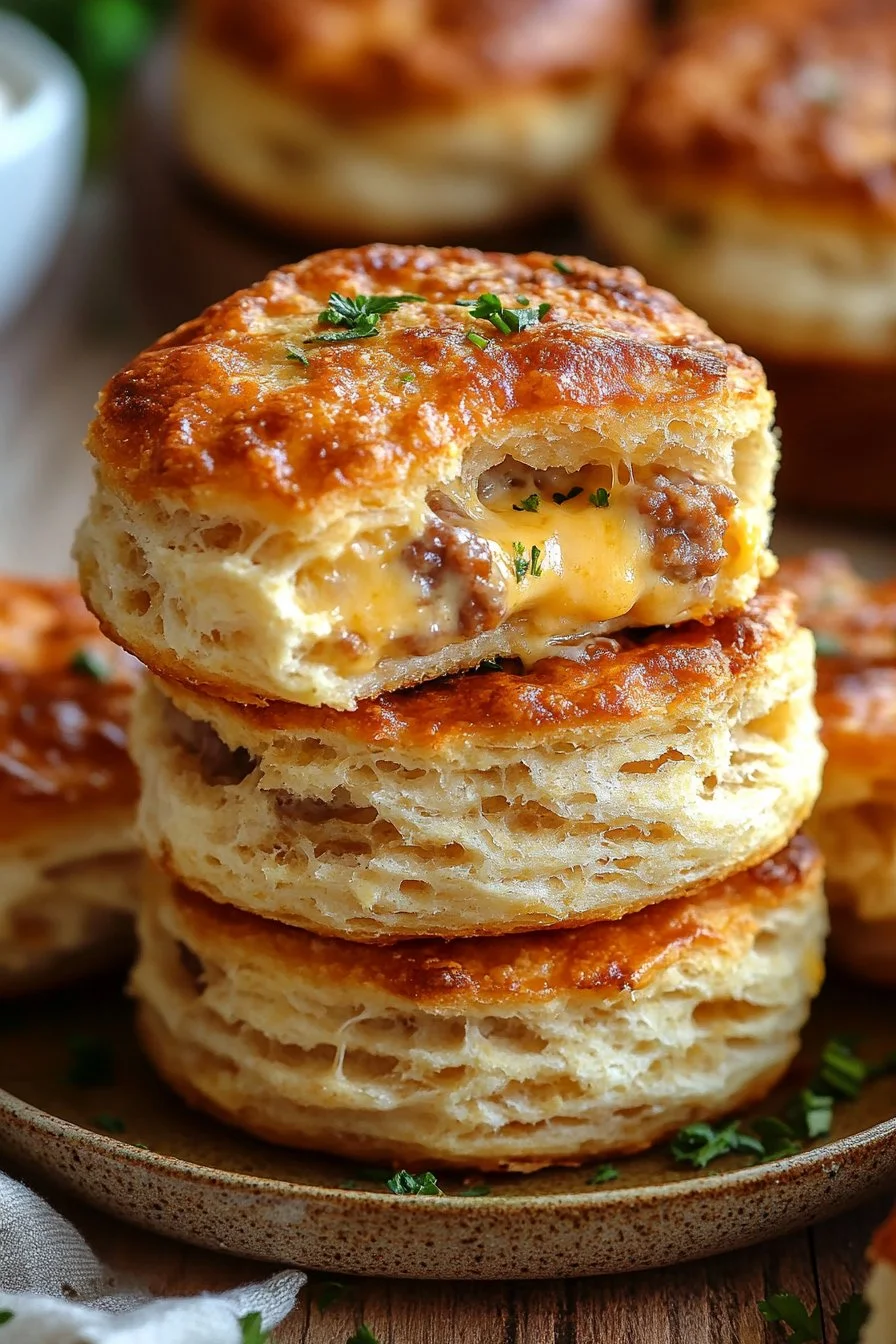 Cheese and Butter Swim Biscuits