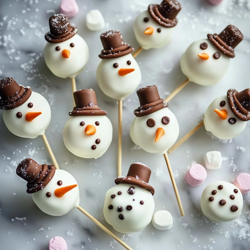 Snowman Cake Pops