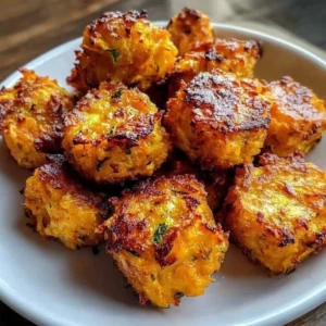 Baked Sweet Potato Zucchini Tots
